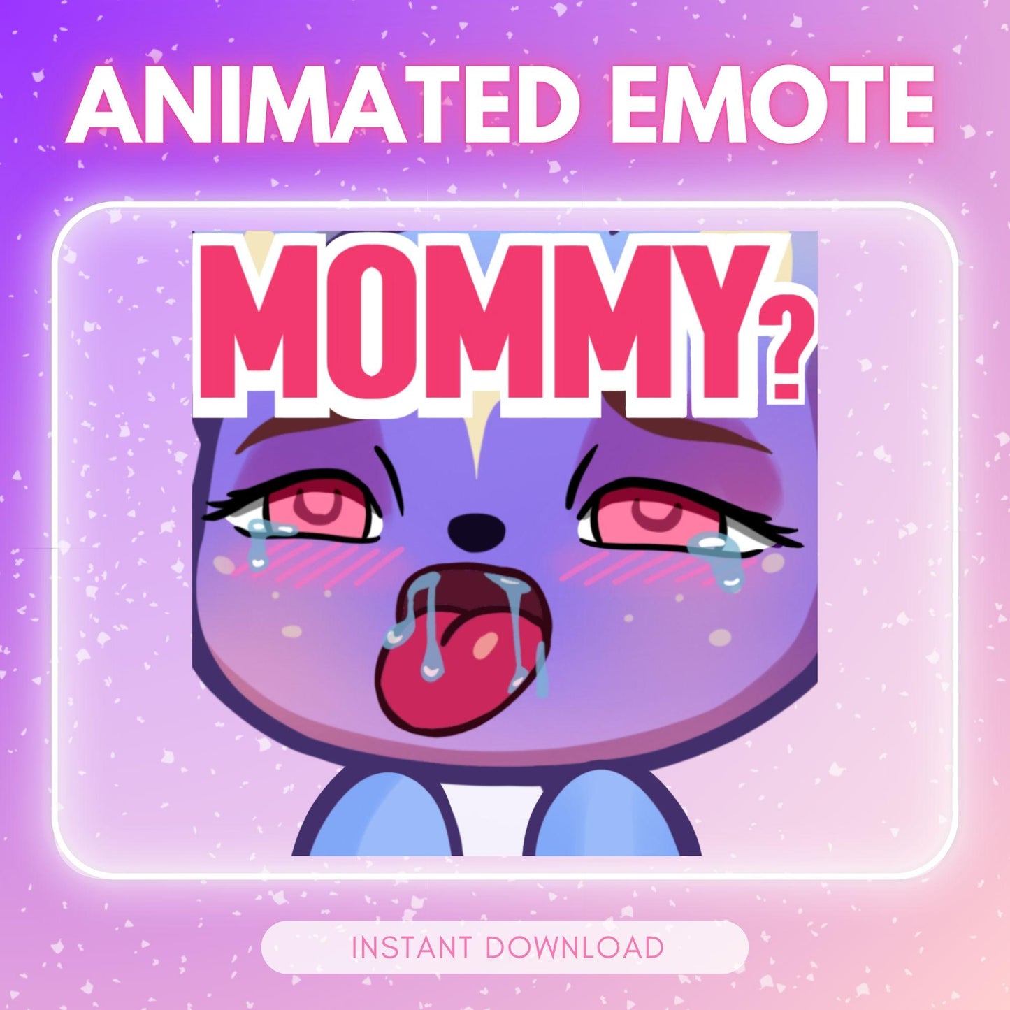 Cosmic cat MOMMY - thirsty emotes | Animated Emote for Twitch & Discord