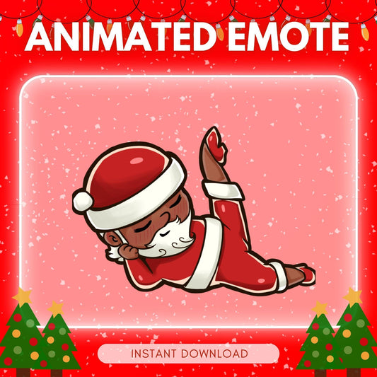 Chic flamboyant Santa | Animated Emote for Twitch & Discord