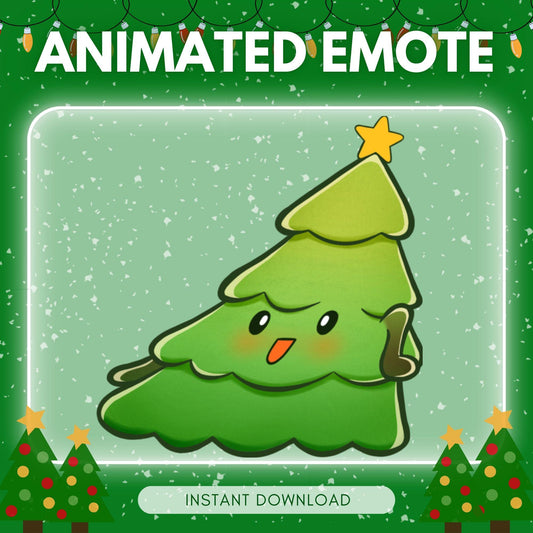 Cute dancing pine tree - christmas theme emotes... | Animated Emote for Twitch & Discord