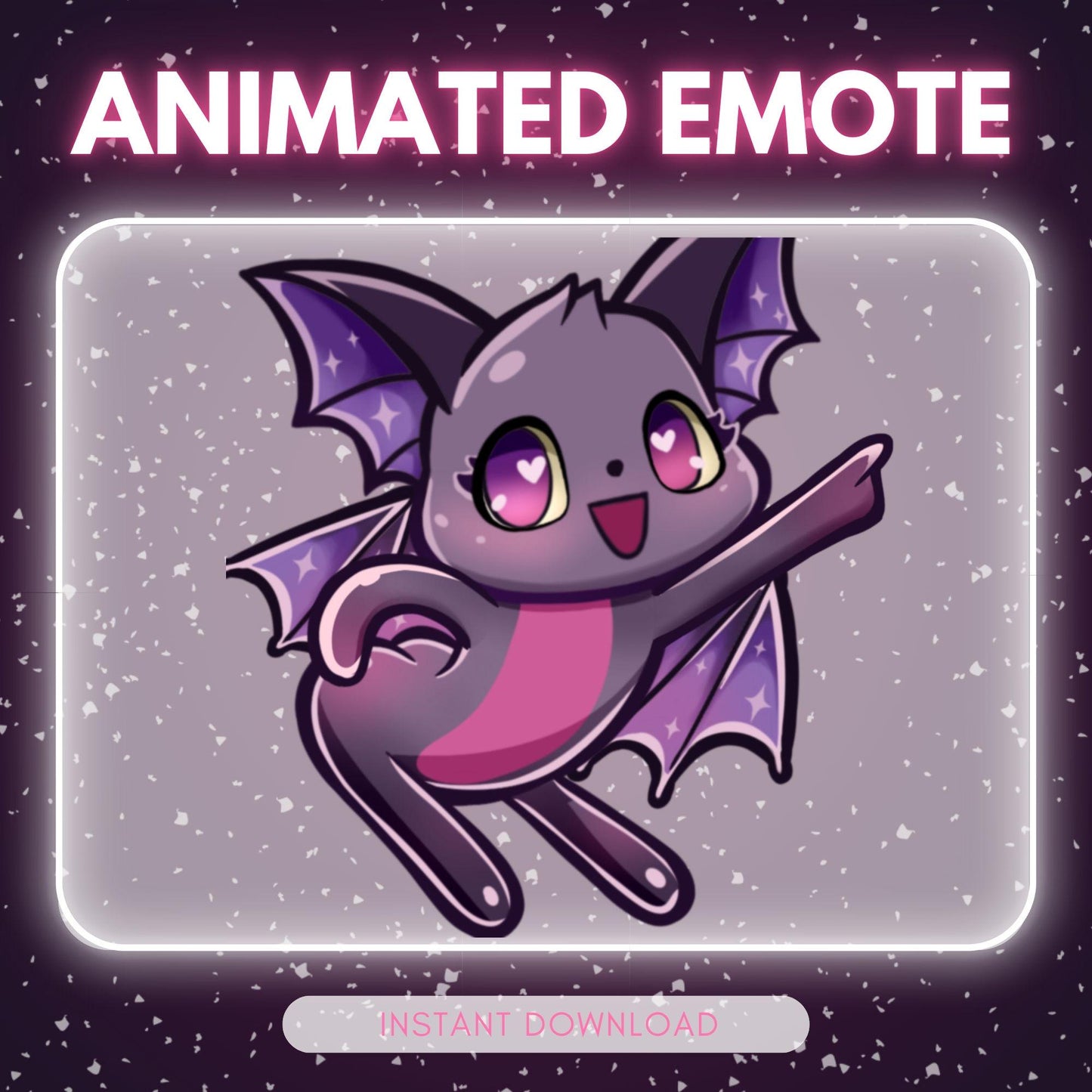 Adorable Bat emote - Disco dancing bat (perfect | Animated Emote for Twitch & Discord