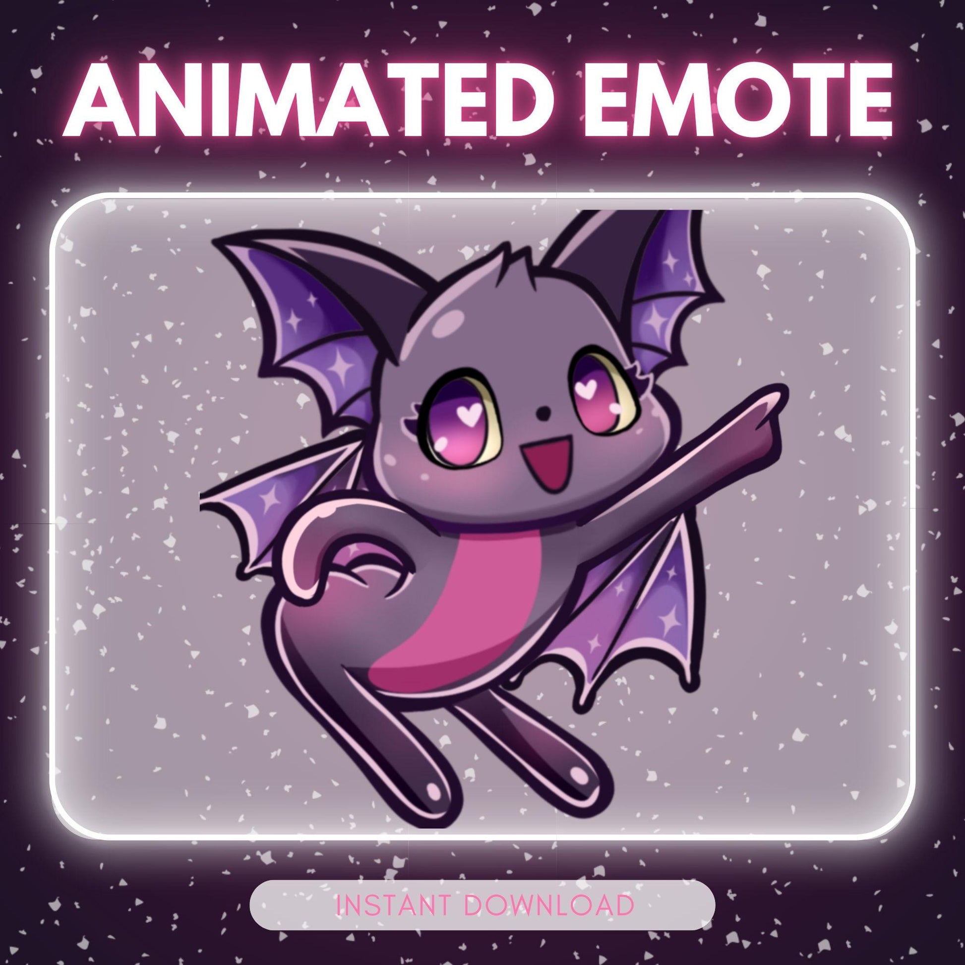 Adorable Bat emote - Disco dancing bat (perfect | Animated Emote for Twitch & Discord