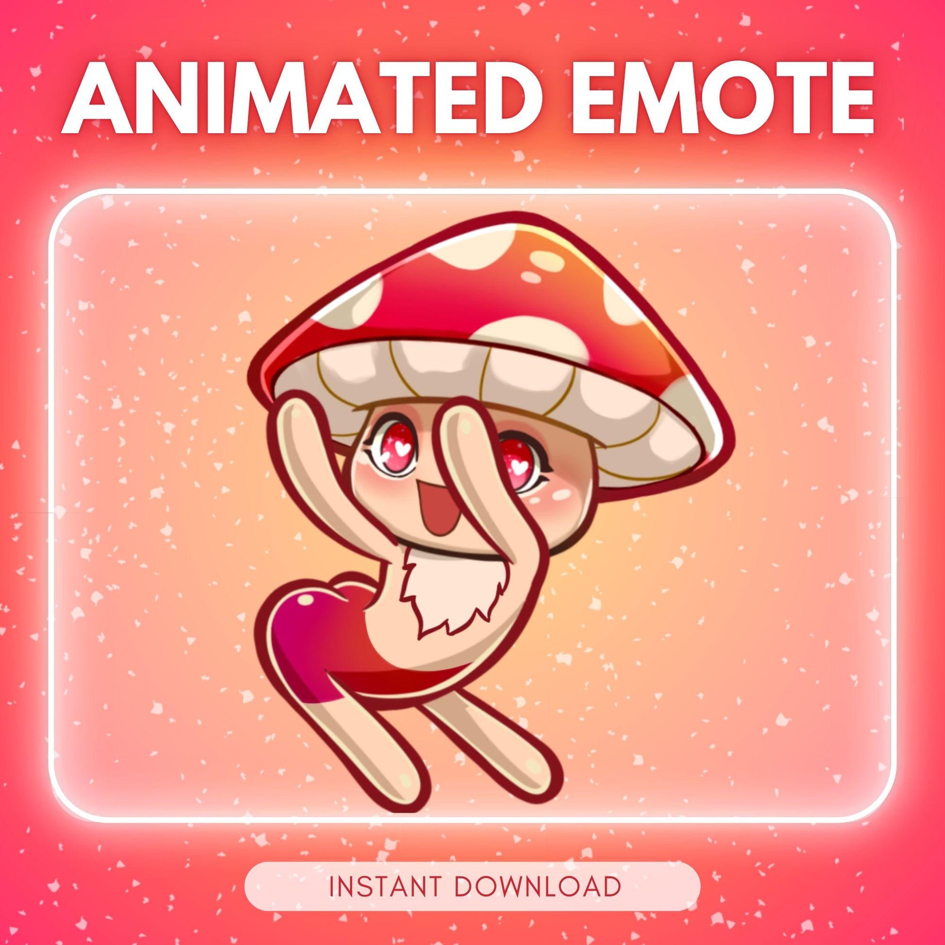 Adorable forest mushroom emote - dancing mushroom... | Animated Emote for Twitch & Discord