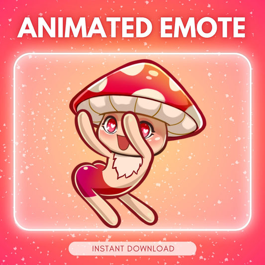 Adorable forest mushroom emote - dancing mushroom... | Animated Emote for Twitch & Discord