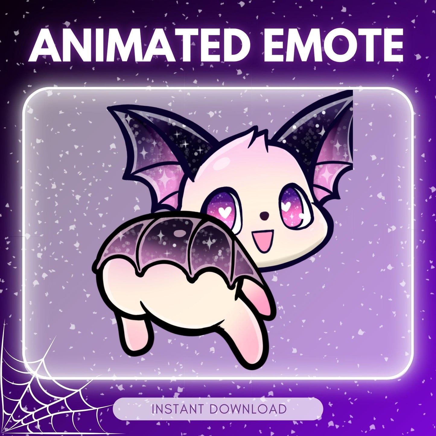 Adorable white Bat emote - twerking bat (perfect | Animated Emote for Twitch & Discord