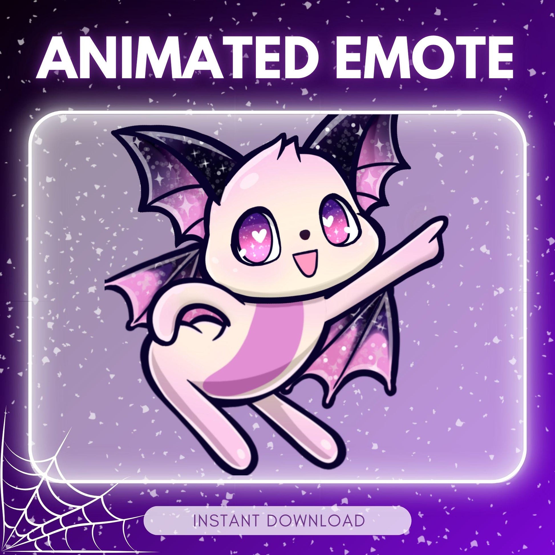 Adorable Bat emote - Disco dancing white bat (perfect | Animated Emote for Twitch & Discord