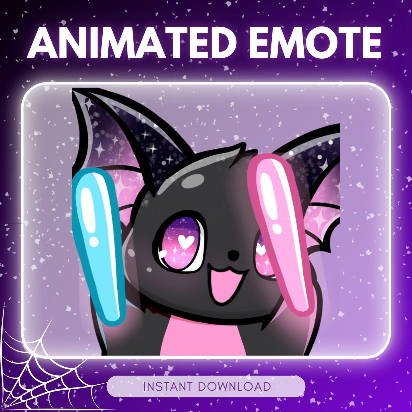 Animated Black Bat Emote for Twitch & Discord... | Animated Emote for Twitch & Discord