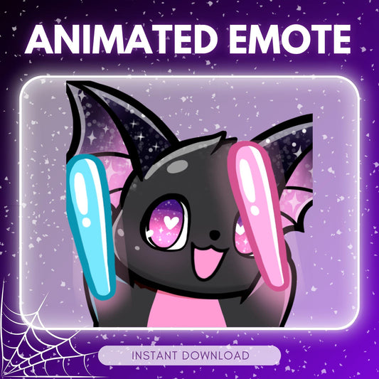 Animated Black Bat Emote for Twitch & Discord... | Animated Emote for Twitch & Discord
