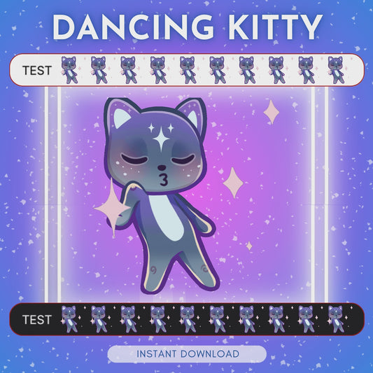 Dancing Blue Cat <3 - Animated emote