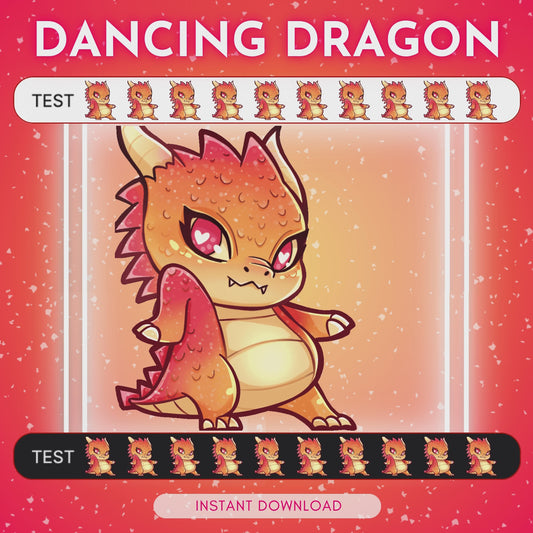 Dancing Dragon 💜 - Animated emote