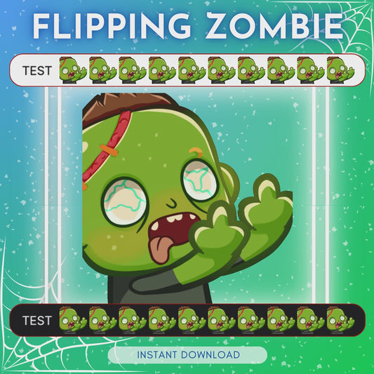 Flipping Zombie - Animated emote 💚