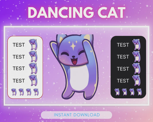 Dancing Cosmic Cat - Animated Emote