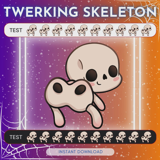 Twerking Skeleton - Animated Emote