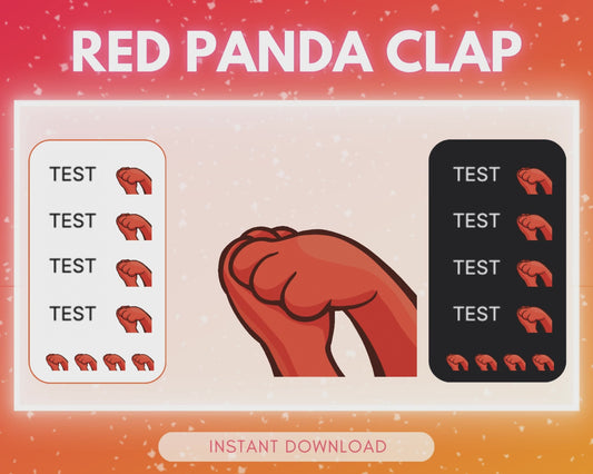 Clapping Red Panda Paws - Animated Emote