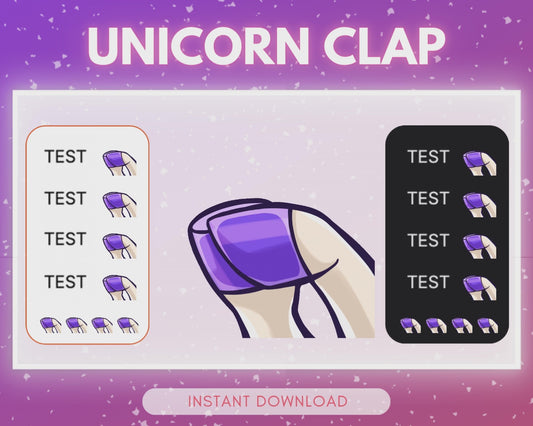 Clapping Unicorn Hooves - Animated Emote