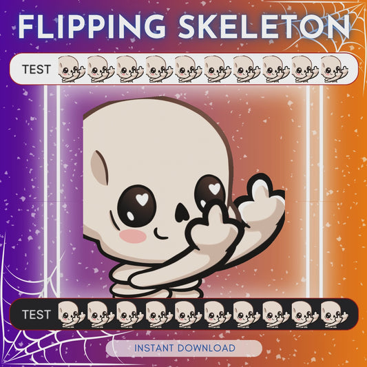 Flipping Skeleton - Animated Emote