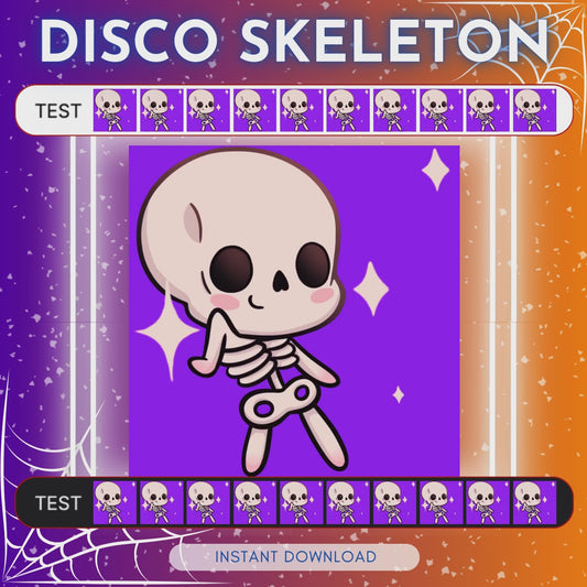 Disco Dancing Skeleton - Animated Emote