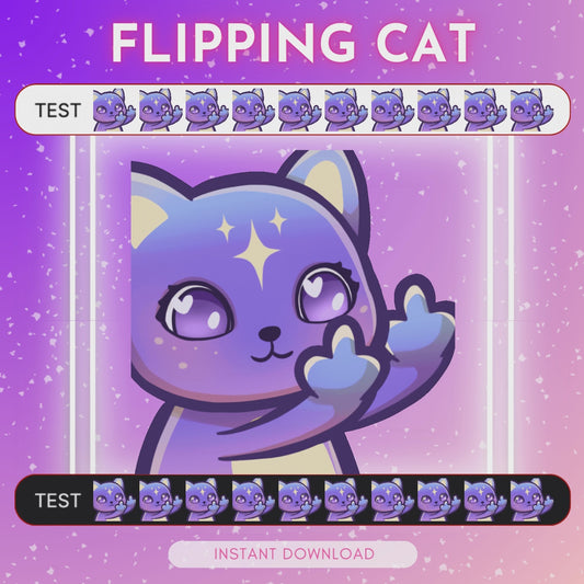 Flipping Cat - Animated Emote