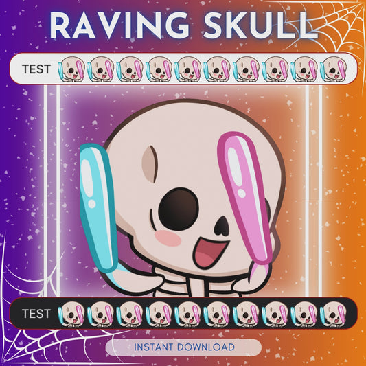 Raving Skeleton - Animated Emote