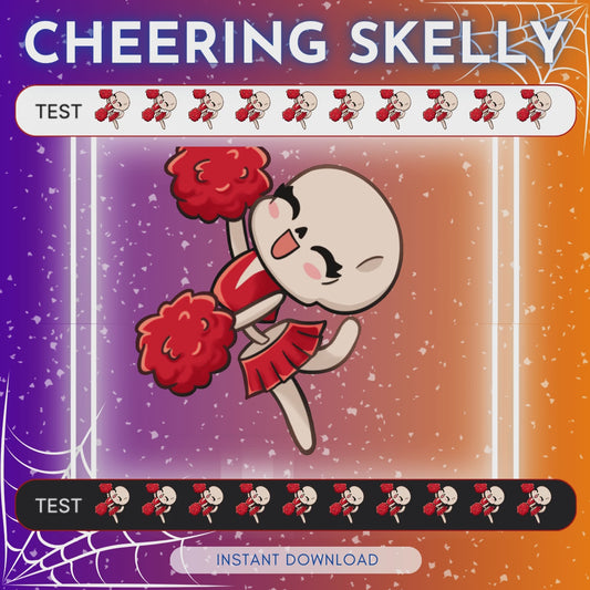 Cheering Skeleton - Animated Emote