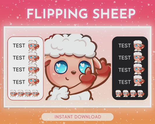 Flipping Sheep - Animated emote