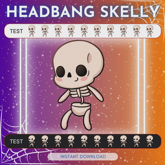 Skeleton Headbang - Animated Emote