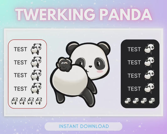 ANIMATED emote twitch & discord - Cute dancing/TWERKING panda <3