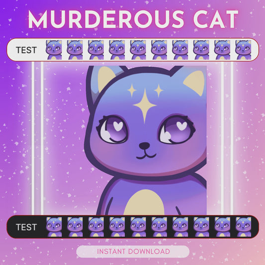 Murderous Purple Cat - Animated Emote