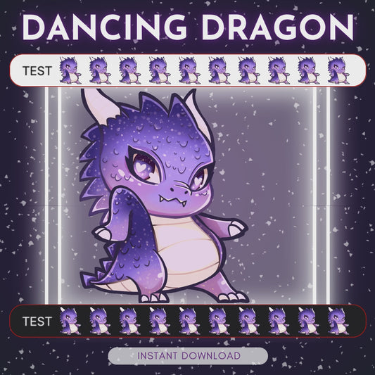 Dancing Dragon 💜 - Animated emote