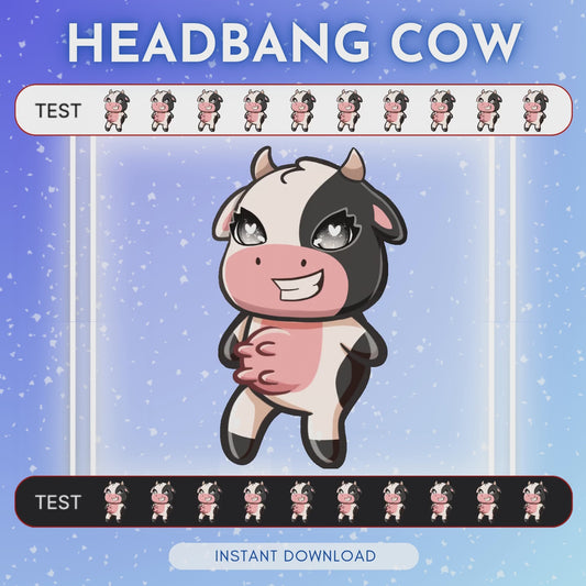 Cow Headbang - Animated Emote