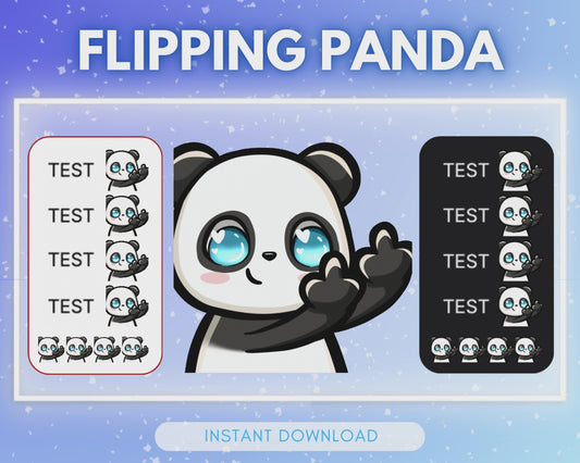Flipping Panda - Animated Emote