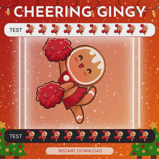 Cheering Gingerbread - Animated Emote