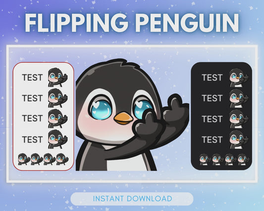 Flipping Penguin - Animated Emote